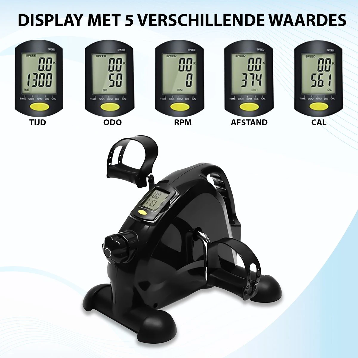 Luxari - Stoelfiets Pro - Verstelbare Weerstand - Inclusief Grip Mat - Handgreep - Display - Hometrainer - Deskbike - Beentrainer – Armtrainer - Fietstrainer - Bewegingstrainer 4 Luxari - Stoelfiets Pro - Verstelbare Weerstand - Inclusief Grip Mat - Handgreep - Display - Hometrainer - Deskbike - Beentrainer – Armtrainer - Fietstrainer - Bewegingstrainer - Afbeelding 4