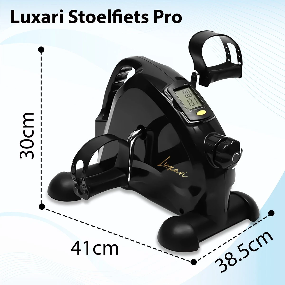 Luxari - Stoelfiets Pro - Verstelbare Weerstand - Inclusief Grip Mat - Handgreep - Display - Hometrainer - Deskbike - Beentrainer – Armtrainer - Fietstrainer - Bewegingstrainer 5 Luxari - Stoelfiets Pro - Verstelbare Weerstand - Inclusief Grip Mat - Handgreep - Display - Hometrainer - Deskbike - Beentrainer – Armtrainer - Fietstrainer - Bewegingstrainer - Afbeelding 5