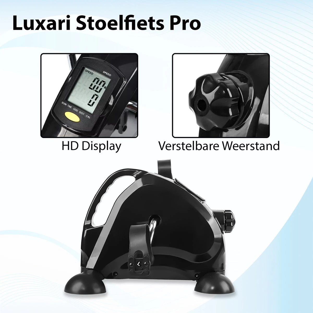 Luxari - Stoelfiets Pro - Verstelbare Weerstand - Inclusief Grip Mat - Handgreep - Display - Hometrainer - Deskbike - Beentrainer – Armtrainer - Fietstrainer - Bewegingstrainer 6 Luxari - Stoelfiets Pro - Verstelbare Weerstand - Inclusief Grip Mat - Handgreep - Display - Hometrainer - Deskbike - Beentrainer – Armtrainer - Fietstrainer - Bewegingstrainer - Afbeelding 6