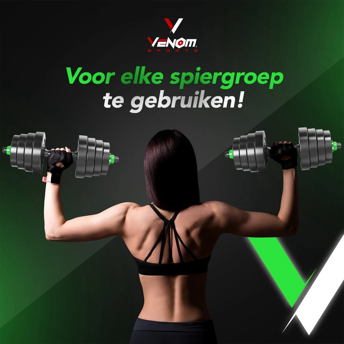 Venom Sports Verstelbare Dumbbell Set Tot 40kg - Professionele 2-in-1 Halterset Gewichten - Gebruiksvriendelijke Fitness Stang - Groen 9 Venom Sports Verstelbare Dumbbell Set Tot 40kg - Professionele 2-in-1 Halterset Gewichten - Gebruiksvriendelijke Fitness Stang - Groen - Afbeelding 9