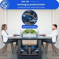 Blue Lion Stoelfiets - Mini Hometrainer - Bureaufiets - Deskbike Voor Onder Bureau - Stepper - Crosstrainer - Bluetooth -FitForce Outlet Winkel 1200x1200 2163