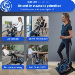Blue Lion Stoelfiets - Mini Hometrainer - Bureaufiets - Deskbike Voor Onder Bureau - Stepper - Crosstrainer - Bluetooth -FitForce Outlet Winkel 1200x1200 2164
