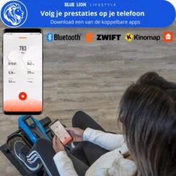 Blue Lion Stoelfiets - Mini Hometrainer - Bureaufiets - Deskbike Voor Onder Bureau - Stepper - Crosstrainer - Bluetooth -FitForce Outlet Winkel 1200x1200 2166