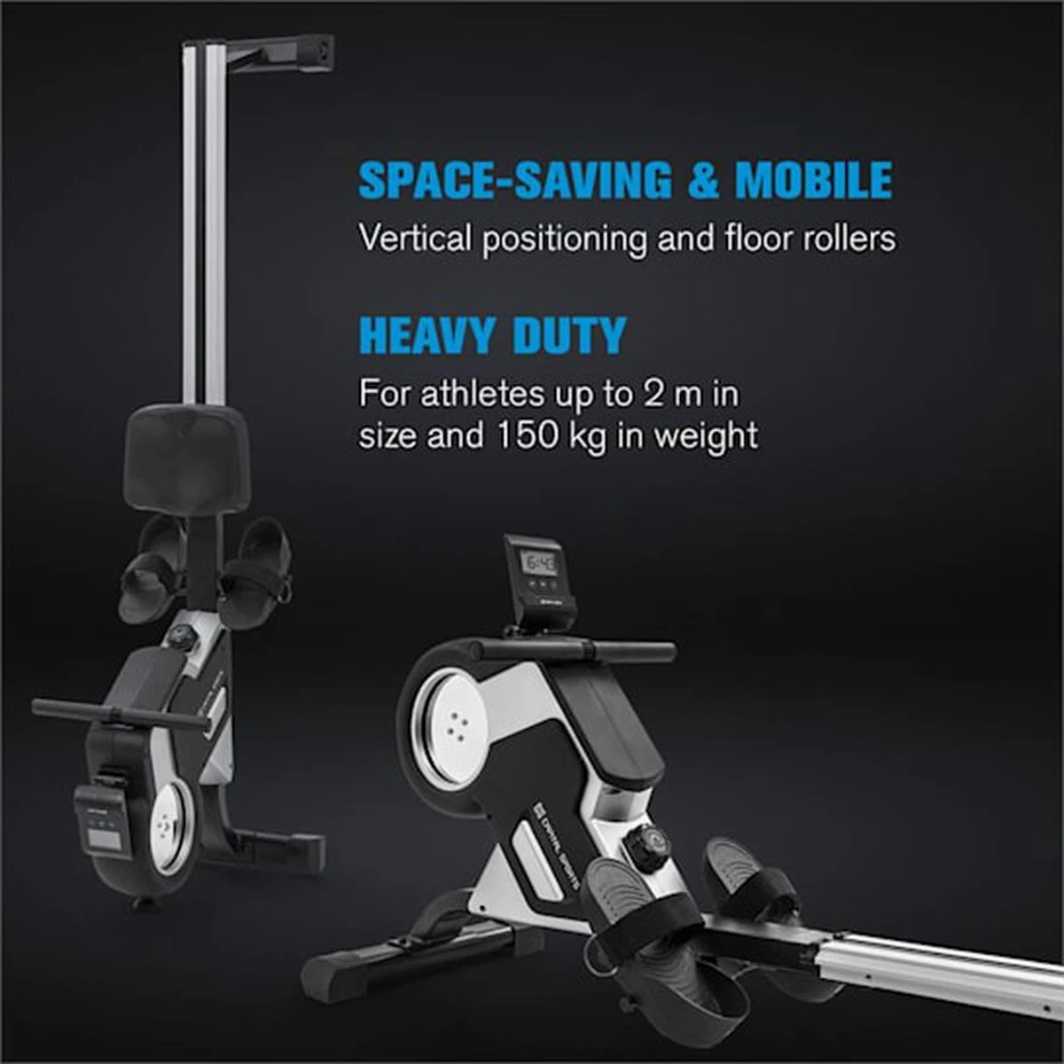 CAPITAL SPORTS Stream M1 Roeitrainer 105cm - LC Display - 8 Standen - Roeimachine - Roeiapparaat - Magneetweerstand 5 CAPITAL SPORTS Stream M1 Roeitrainer 105cm - LC Display - 8 Standen - Roeimachine - Roeiapparaat - Magneetweerstand - Afbeelding 5