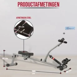 Roeimachine Hometrainer Roeitrainer Roeiapparaat Fitness - Met Trainingscomputer -FitForce Outlet Winkel 1200x1200 2210
