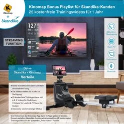 Skandika Venn Roeimachine – Roeitrainers - Roeimachine - Home Roeiapparaat Fitness - Tablet Houder, Roeier Met Multifunctionele Computer, 8 Weerstandsniveaus Instelbaar, Onderhoudsarm - Fitnessapparaten - Grijs -FitForce Outlet Winkel 1200x1200 2220