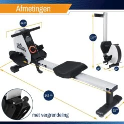 Roeitrainer Met 8 Weerstandsniveaus - Roeimachine Inklapbaar - Roeiapparaat Met Trainingscomputer -FitForce Outlet Winkel 1200x1200 2230