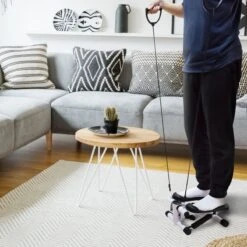 Luxari - 2-in-1 Verstelbare Weerstand - Stepper - Computer - 2 Weerstandskabels - Zwart/wit - Mini Stepper - Aerobic Stepper -FitForce Outlet Winkel 1200x1200 2255