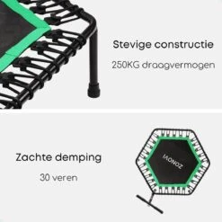 Zonovi Fitness Trampoline 250 Kilo – Mini Trampoline – Kleine Trampoline – Sport Trampoline – Met Elastieken – Zwart – Groen – 106 Cm – 42 Inch. 13 Zonovi Fitness Trampoline 250 Kilo – Mini Trampoline – Kleine Trampoline – Sport Trampoline – Met Elastieken – Zwart – Groen – 106 Cm – 42 Inch. -FitForce Outlet Winkel 1200x1200 2295
