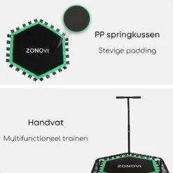 Zonovi Fitness Trampoline 250 Kilo – Mini Trampoline – Kleine Trampoline – Sport Trampoline – Met Elastieken – Zwart – Groen – 106 Cm – 42 Inch. 14 Zonovi Fitness Trampoline 250 Kilo – Mini Trampoline – Kleine Trampoline – Sport Trampoline – Met Elastieken – Zwart – Groen – 106 Cm – 42 Inch. -FitForce Outlet Winkel 1200x1200 2296