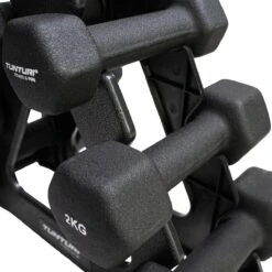 Tunturi Gewichten - Halterset - Dumbbell Set - Neopreen Dummbbells - 1 T/m 3kg - 3 Paar - Incl. Gratis Fitness App -FitForce Outlet Winkel 1200x1200 230