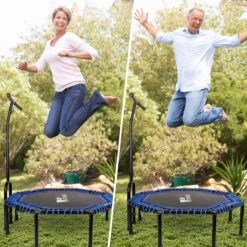FOXSPORT Hoogwaardige Fitness Trampoline Met Handvat - Opvouwbare Trampoline - Volwassene Of Kindertrampoline Tot 120 Kg - Inclusief Handgrip - Sport Trampoline -FitForce Outlet Winkel 1200x1200 2303