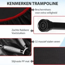 Luxari - Fitness Trampoline Pro - Inclusief Stang En Beschermhoes - 105 Cm Diameter - Opvouwbaar - Belastbaar Tot 150 Kg - Hometrainer - Fitness Trampoline -FitForce Outlet Winkel 1200x1200 2308