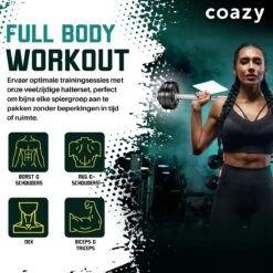 Coazy Dumbell En Barbell Set Verstelbaar - Dumbells - Gewichten Fitness - Halterstang Met Gewichten - Halter -FitForce Outlet Winkel 1200x1200 239