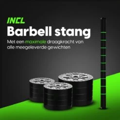 EchoGoods Halterset 30 KG - 2x15 KG - GRATIS Trainingschema - Dumbell Set - Barbell Halterstang Met Gewichten – Verstelbare Dumbells Met Gewichtschijven - Fitness Stang - Black Friday -FitForce Outlet Winkel 1200x1200 243