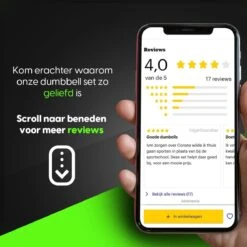 EchoGoods Halterset 30 KG - 2x15 KG - GRATIS Trainingschema - Dumbell Set - Barbell Halterstang Met Gewichten – Verstelbare Dumbells Met Gewichtschijven - Fitness Stang - Black Friday -FitForce Outlet Winkel 1200x1200 246