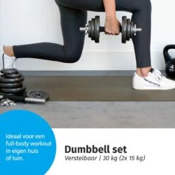 Verstelbare Dumbbell Set 30 Kg Met Koffer - Gietijzeren Gewichten - 2x 15 Kg -FitForce Outlet Winkel 1200x1200 259