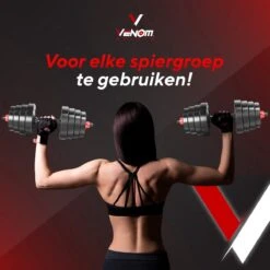 Venom Sports Verstelbare Dumbbell Set Tot 30kg - Professionele 2-in-1 Halterset Gewichten - Gebruiksvriendelijke Fitness Stang - Rood 17 Venom Sports Verstelbare Dumbbell Set Tot 30kg - Professionele 2-in-1 Halterset Gewichten - Gebruiksvriendelijke Fitness Stang - Rood -FitForce Outlet Winkel 1200x1200 266