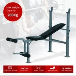 Fitnessbank - Bankdrukbank - Krachttraining - Fitness Bank - Bench Press - Leg Curl 21 Fitnessbank - Bankdrukbank - Krachttraining - Fitness Bank - Bench Press - Leg Curl -FitForce Outlet Winkel 1200x1200 272