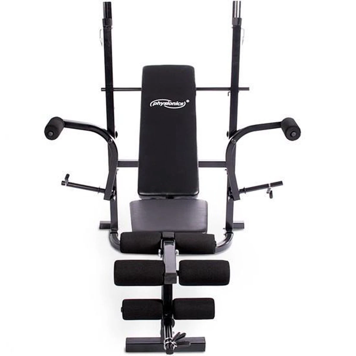 Physionics - Multifunctionele Halterbank - Butterfly Oefening, Sit-ups - Krachttraining - Training Benen - Verstelbare Rugleuning In 4 Standen, Maximum Draagvermogen 255kg - Zwart 14 Physionics - Multifunctionele Halterbank - Butterfly Oefening, Sit-ups - Krachttraining - Training Benen - Verstelbare Rugleuning In 4 Standen, Maximum Draagvermogen 255kg - Zwart - Afbeelding 14