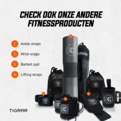 Tigrar - Ankle Strap - Barbell Pad - 2 X Fitness Enkelband 1 X Nekbeschermer Voor Halterstang - Compleet Bundelpakket -FitForce Outlet Winkel 1200x1200 33
