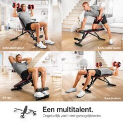 Sportstech BRT400 | Opklapbare Halterbank | Compleet Opgebouwd Geleverd | Buiktrainer | Veilig Vergrendelsysteem -FitForce Outlet Winkel 1200x1200 339