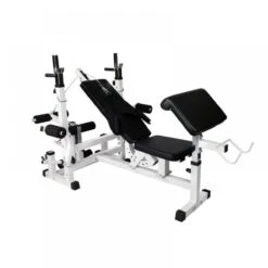 Gorilla Sports Universele Halterbank + 100 Kg Halterset - Kunststof - Halterstang Met Gewichten -FitForce Outlet Winkel 1200x1200 344