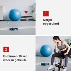EchoGoods Halterbank - Inclusief Gratis Weerstandbanden En E-book - Fitnessbank - Bench Press - Trainingsbank - Halterbank Verstelbaar - Halterbank Opklapbaar - Rugsteun - Halterbank Gemonteerd + GRATIS E-book -FitForce Outlet Winkel 1200x1200 391