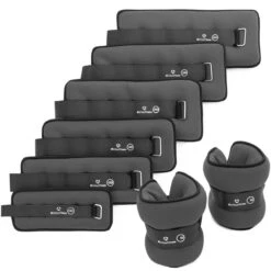 #DoYourFitness® - Neopreen Enkel- & Polsgewichten »Mevia« - 0,5 Kg Tot 3 Kg - Robuuste Klittenbandsluiting - Ankle / Wrist Weights - 3kg / Blauw & Zwart -FitForce Outlet Winkel 1200x1200 412