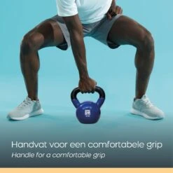 Orange Gym, Vinyl Kettlebell – 12KG, Russische Kettlebell, Neoprene Coating -FitForce Outlet Winkel 1200x1200 415