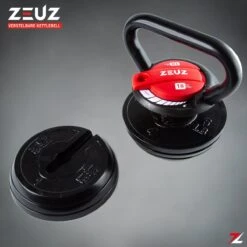 ZEUZ® Verstelbare Kettlebell Tot 18 KG – Fitness Sport Set – Conditie & Krachttraining – Halters - Gietijzer -FitForce Outlet Winkel 1200x1200 421