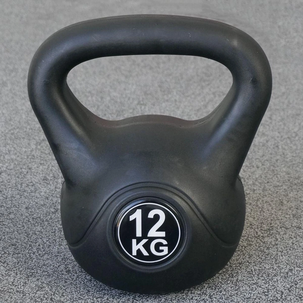 Kettlebell 12 Kg Voor Binnen En Buiten Kunststof Zwart 2 Kettlebell 12 Kg Voor Binnen En Buiten Kunststof Zwart - Afbeelding 2
