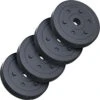 ScSPORTS® Halterschijven Set 10 Kg - Kunststof - 30 Mm - 4 X 2,5 Kg - Gewichten