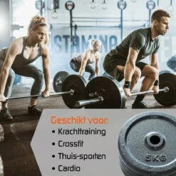 4x5kg Halterschijven Set - 20kg - Gietijzer - 30mm - Gewichten - 5kg - Halterset 9 4x5kg Halterschijven Set - 20kg - Gietijzer - 30mm - Gewichten - 5kg - Halterset -FitForce Outlet Winkel 1200x1200 490