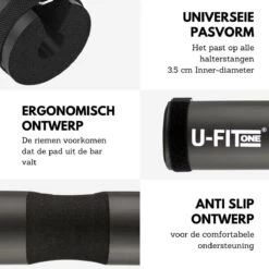 U Fit One Barbell Pad - Nekbeschermer - Barpad - Squat Sponge Bar Pad - Fitness - Halter - Schouderpad - Halterstang Squats - Lunges - Hip Thrust - Ufitone -FitForce Outlet Winkel 1200x1200 521