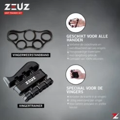 ZEUZ® 5-Delige Fitness Handtrainer Set – Trainer Voor Hand, Onderarm, Pols & Vingers – Stressbal, Knijphalter, Stretcher & Grip Bal – Anti RSI -FitForce Outlet Winkel 1200x1200 548