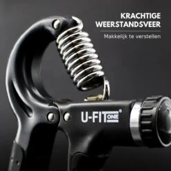U-Fit One 7 Delige Handtrainer Set - Verstelbare Handgrip - Handknijper - Knijphalter - Stressbal - Vingertrainer - Onderarm Trainer -FitForce Outlet Winkel 1200x1200 567