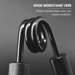 U-Fit One 3 Delige Metal Handtrainer Set - 45kg, 68kg, 90kg - Grip Trainer - Handknijper - Knijphalter - Armtrainer - Hand Knijper - Handgripper - Heavy Gripper - Onderarm - Buigveer - Zwart -FitForce Outlet Winkel 1200x1200 608
