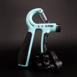 U-Fit One Teller Handtrainer 10 Tot 60kg - Verstelbare Handgrip - Handknijper - Vingertrainer - Onderarm Grip Trainer - Lichtblauw -FitForce Outlet Winkel 1200x1200 638