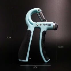 U-Fit One Teller Handtrainer 10 Tot 60kg - Verstelbare Handgrip - Handknijper - Vingertrainer - Onderarm Grip Trainer - Lichtblauw -FitForce Outlet Winkel 1200x1200 639