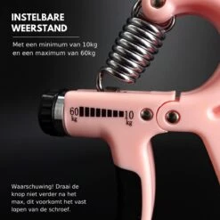U-Fit One Teller Handtrainer 10 Tot 60kg - Verstelbare Handgrip - Handknijper - Vingertrainer - Onderarm Grip Trainer - Roze 12 U-Fit One Teller Handtrainer 10 Tot 60kg - Verstelbare Handgrip - Handknijper - Vingertrainer - Onderarm Grip Trainer - Roze -FitForce Outlet Winkel 1200x1200 659