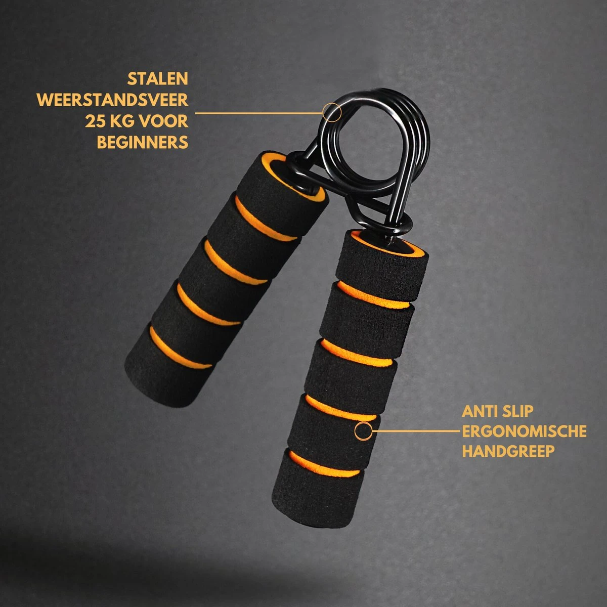 U Fit One 2 Stuks Handtrainer Set - 25kg Weerstand - Handknijper - Knijphalter- Onderarm Trainer Fitness - Grip - Grijper - Hand Trainer - Grip Trainer - RSI - Pols 2 U Fit One 2 Stuks Handtrainer Set - 25kg Weerstand - Handknijper - Knijphalter- Onderarm Trainer Fitness - Grip - Grijper - Hand Trainer - Grip Trainer - RSI - Pols - Afbeelding 2