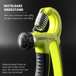 U-Fit One Green Handtrainer Met Vingertrainer - Handknijper Set - Knijphalter - Onderarm Trainer - Vinger - Fitness -FitForce Outlet Winkel 1200x1200 724