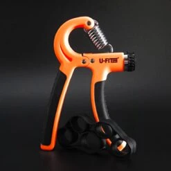 U-Fit One Oranje Handtrainer Met Vingertrainer - Handknijper Set - Knijphalter - Onderarm Trainer - Vinger - Fitness -FitForce Outlet Winkel 1200x1200 730