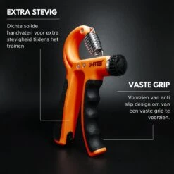 U-Fit One Teller Handtrainer 10 Tot 60kg - Verstelbare Handgrip - Handknijper - Vingertrainer - Onderarm Grip Trainer - Oranje - Incl Instructies -FitForce Outlet Winkel 1200x1200 738