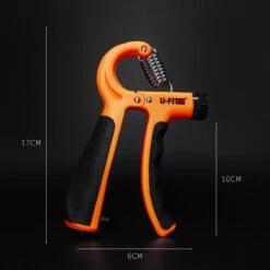 U-Fit One Teller Handtrainer 10 Tot 60kg - Verstelbare Handgrip - Handknijper - Vingertrainer - Onderarm Grip Trainer - Oranje - Incl Instructies -FitForce Outlet Winkel 1200x1200 742