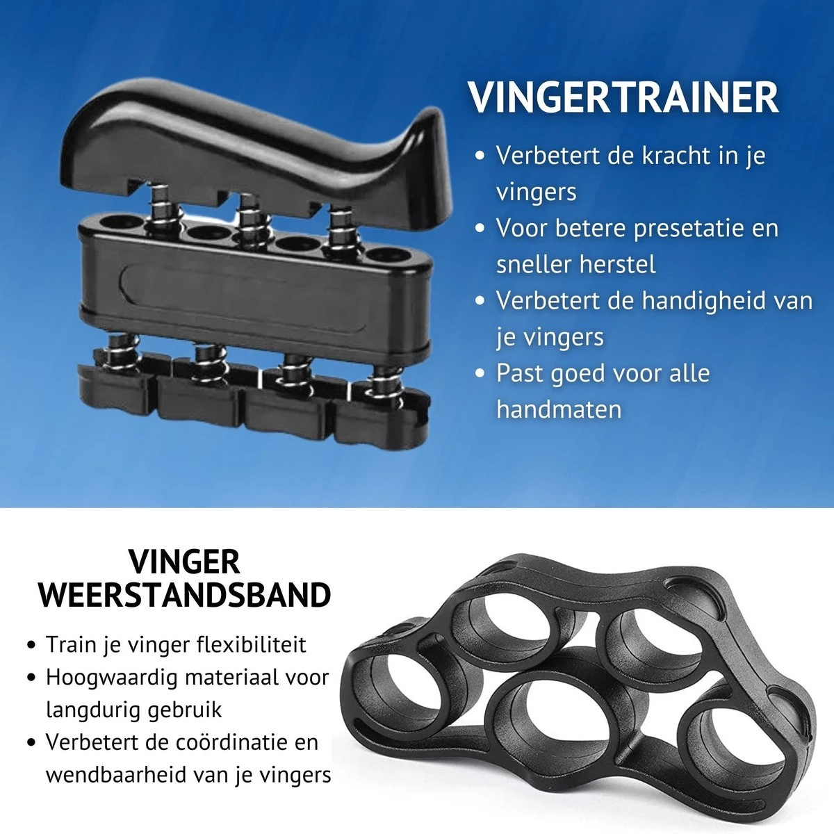 KANGKA 6 Delige Handtrainer Set – Verstelbare Handknijper - Handgrip - Vingertrainer - Onderarm Grip Trainer – Stressbal, Knijphalter, Stretcher & Grip Bal 3 KANGKA 6 Delige Handtrainer Set – Verstelbare Handknijper - Handgrip - Vingertrainer - Onderarm Grip Trainer – Stressbal, Knijphalter, Stretcher & Grip Bal - Afbeelding 3