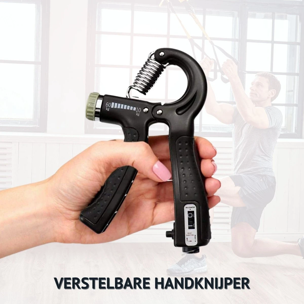 KANGKA 6 Delige Handtrainer Set – Verstelbare Handknijper - Handgrip - Vingertrainer - Onderarm Grip Trainer – Stressbal, Knijphalter, Stretcher & Grip Bal 5 KANGKA 6 Delige Handtrainer Set – Verstelbare Handknijper - Handgrip - Vingertrainer - Onderarm Grip Trainer – Stressbal, Knijphalter, Stretcher & Grip Bal - Afbeelding 5