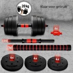 Sens Design Halterset Dumbell Set Gewichten Set Zwart - 20 Kg 7 Sens Design Halterset Dumbell Set Gewichten Set Zwart - 20 Kg -FitForce Outlet Winkel 1200x1200 81