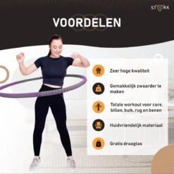 Fitness Hoelahoep - Cadeau - Sport Hoepel - Hoelahoep Volwassenen - Waist Trainer - Gym - Thuis - 1-4 KG/94 Cm+ Gratis Hoepeltas -FitForce Outlet Winkel 1200x1200 856